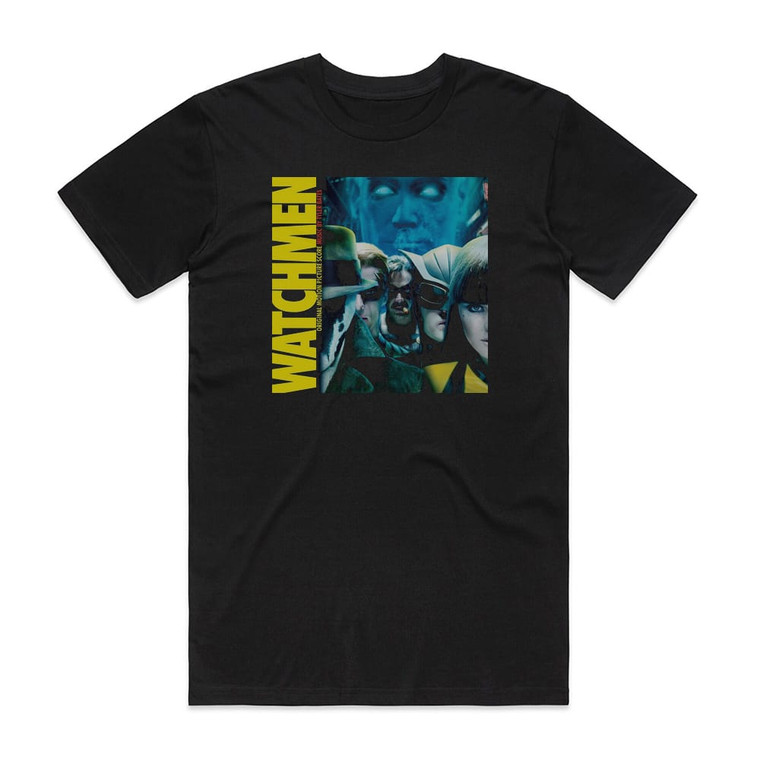 Tyler Bates Watchmen Original Motion Picture Score Album Cover T-Shirt Black