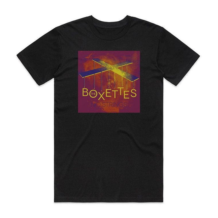 The Boxettes No Strings Album Cover T-Shirt Black