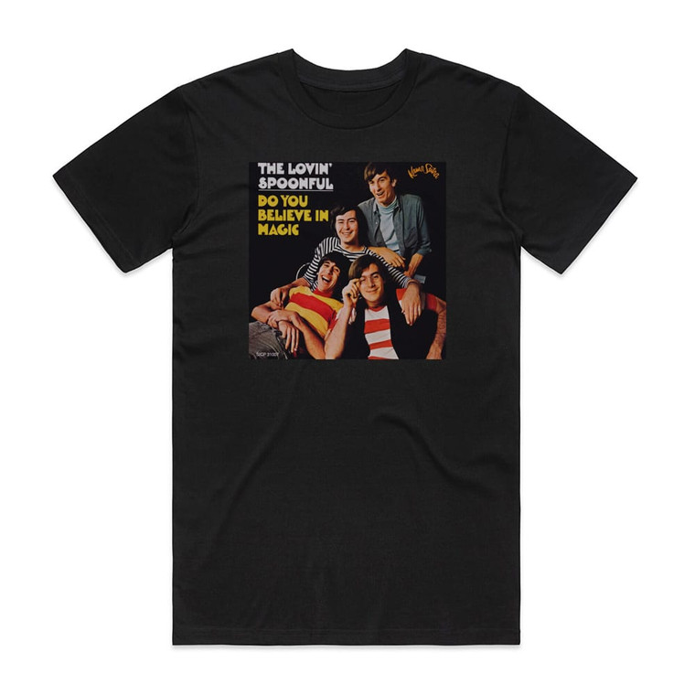 The Lovin Spoonful Do You Believe In Magic Album Cover T-Shirt Black