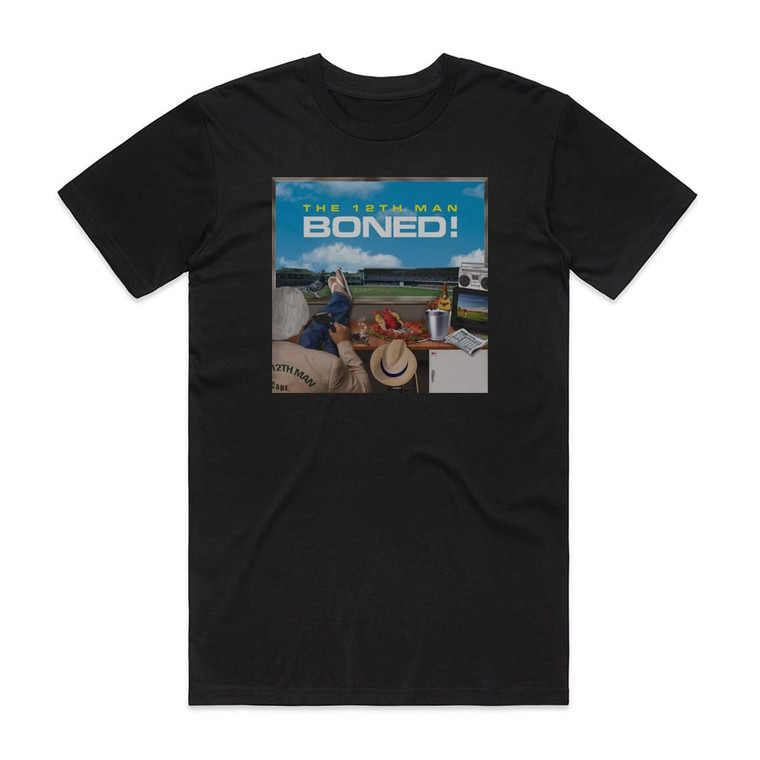 The 12th Man Boned Album Cover T-Shirt Black