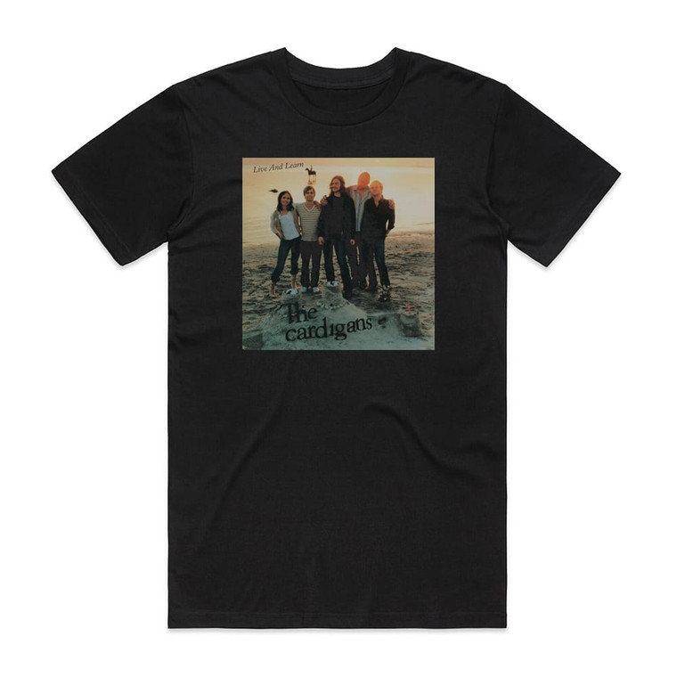The Cardigans Live And Learn Album Cover T-Shirt Black