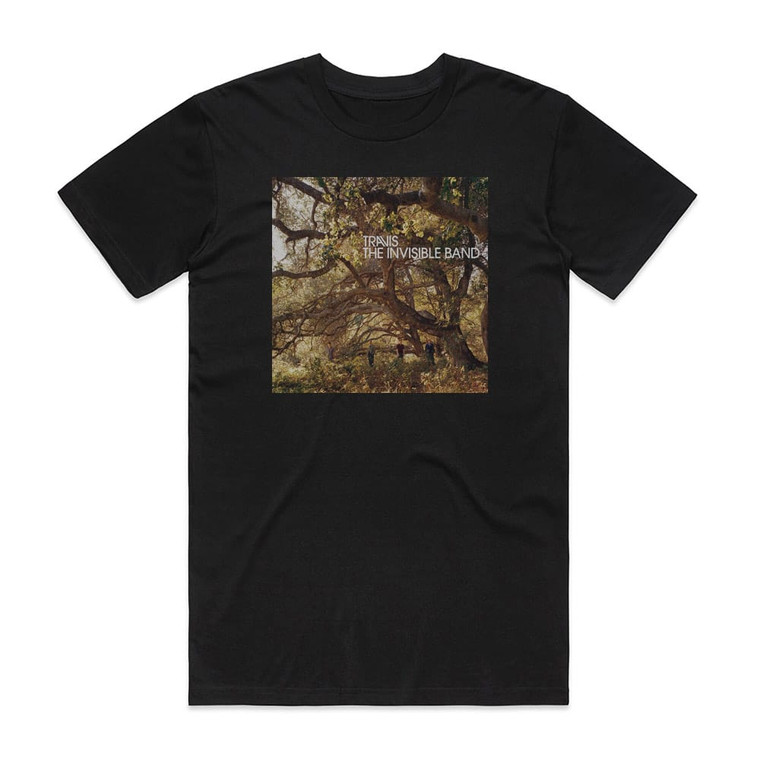 Travis The Invisible Band Album Cover T-Shirt Black