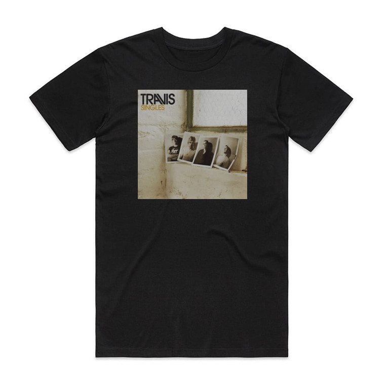 Travis Singles Album Cover T-Shirt Black