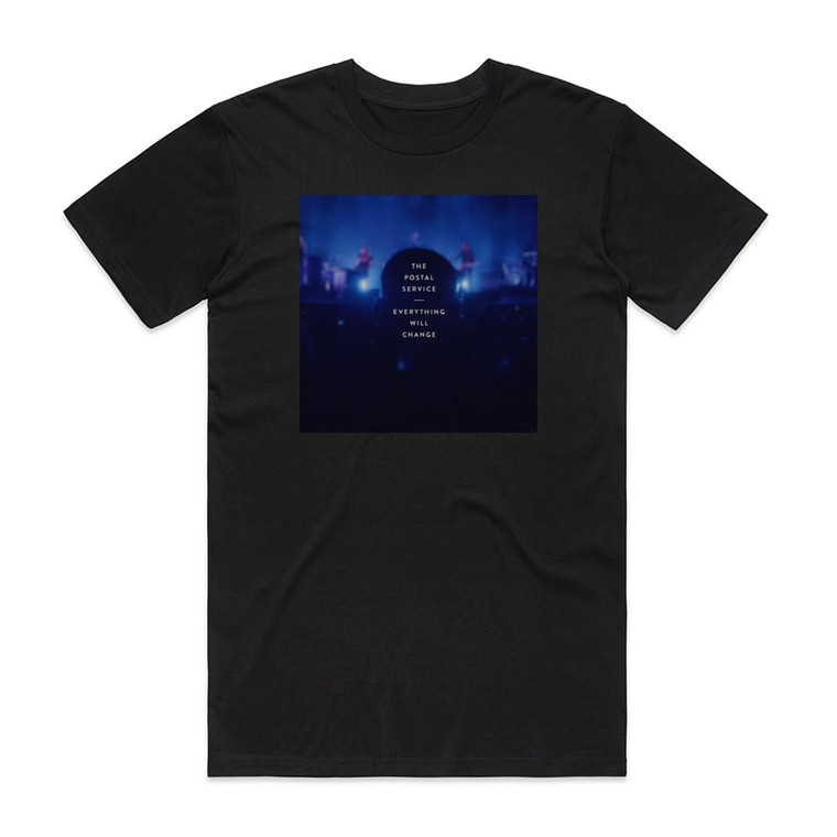 The Postal Service Everything Will Change Album Cover T-Shirt Black