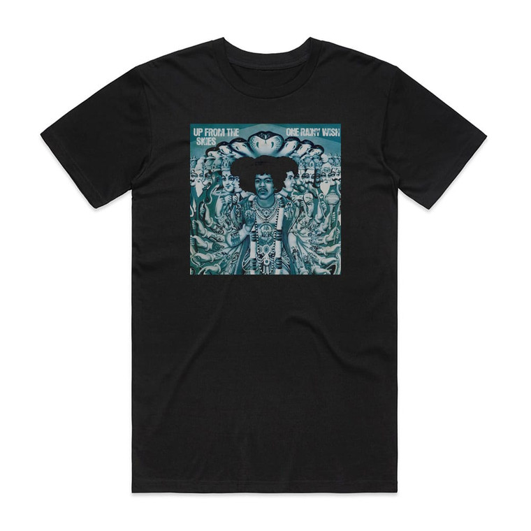 The Jimi Hendrix Experience Up From The Skies One Rainy Wish 1 Album Cover T-Shirt Black