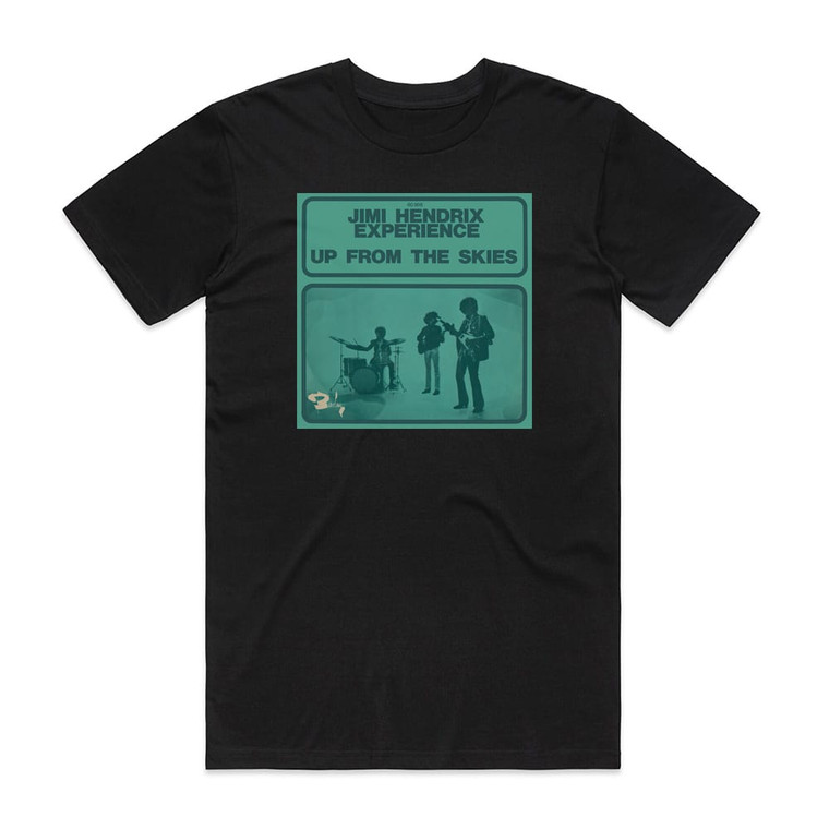 The Jimi Hendrix Experience Up From The Skies One Rainy Wish 2 Album Cover T-Shirt Black