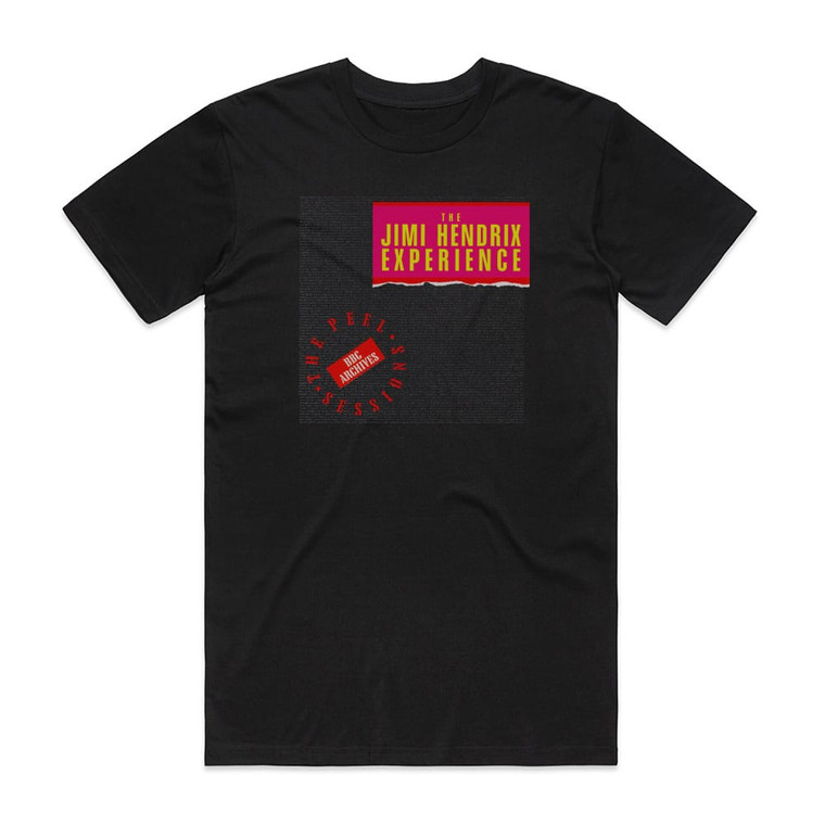 The Jimi Hendrix Experience The Peel Session Album Cover T-Shirt Black