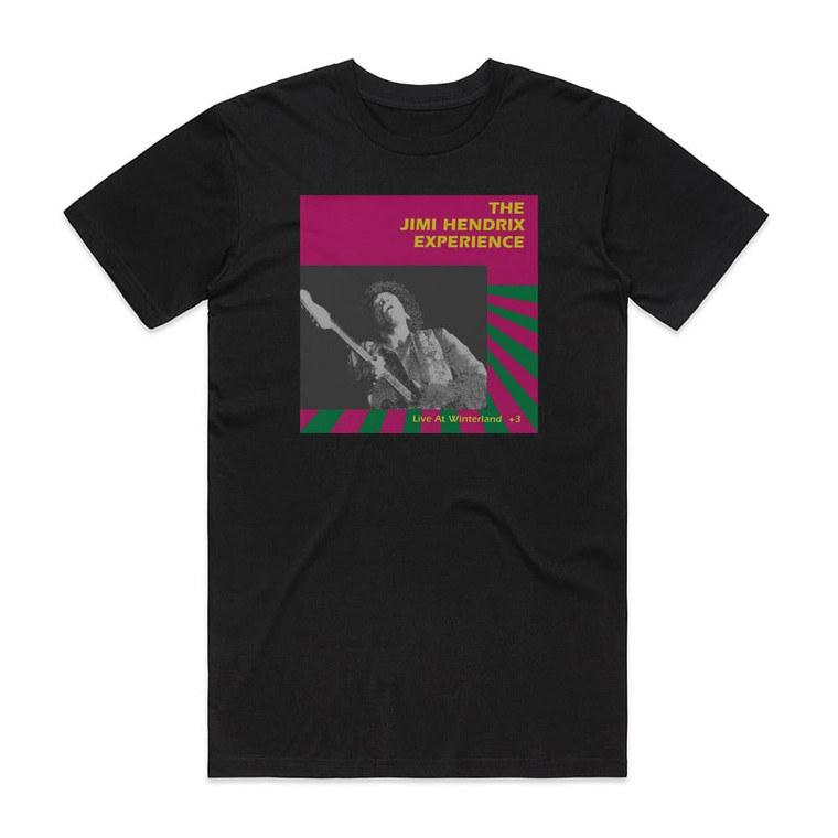 The Jimi Hendrix Experience Live At Winterland 3 Album Cover T-Shirt Black
