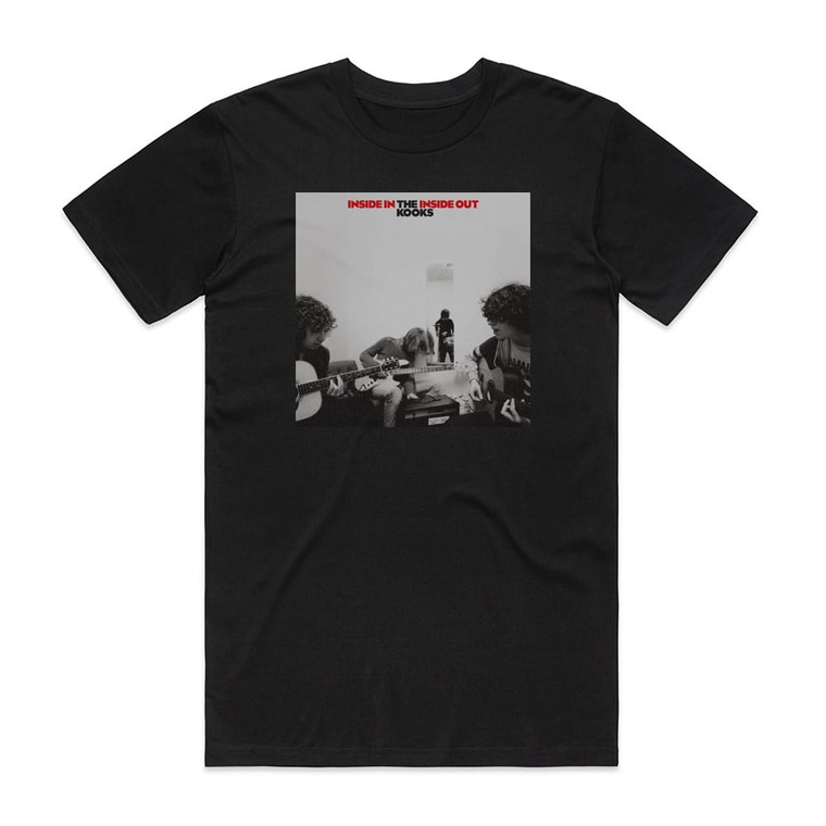 The Kooks Inside Ininside Out Album Cover T-Shirt Black