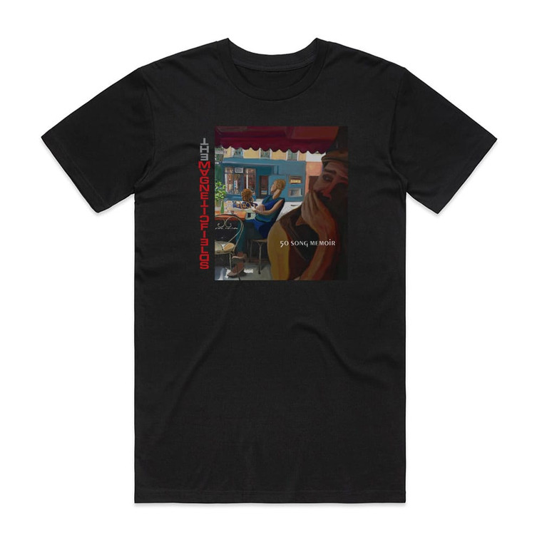 The Magnetic Fields 50 Song Memoir Album Cover T-Shirt Black