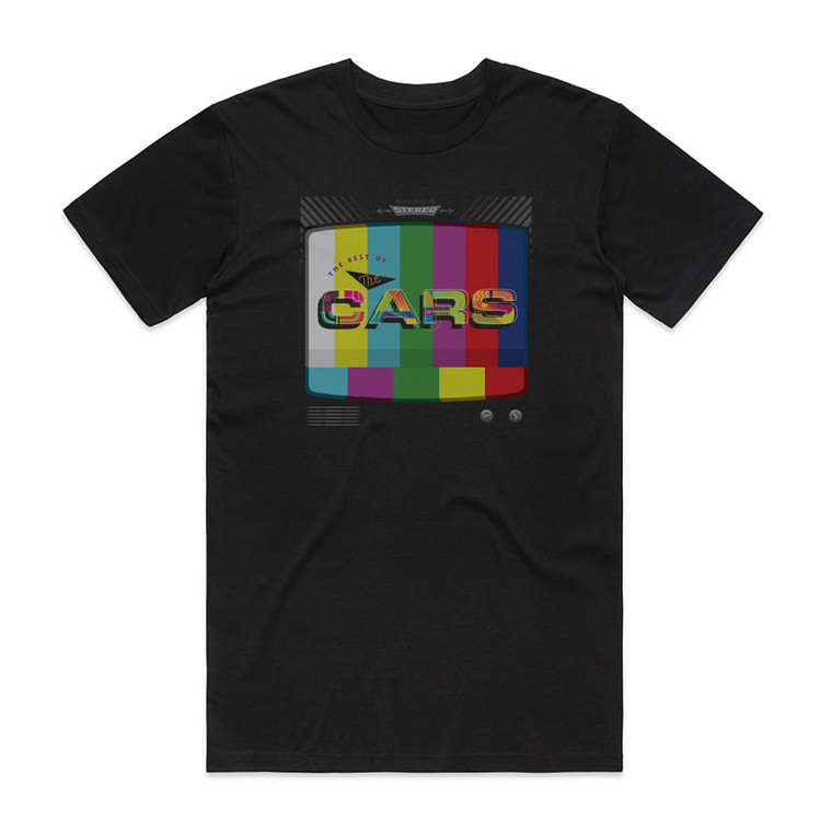 The Cars Moving In Stereo The Best Of The Cars Album Cover T-Shirt Black