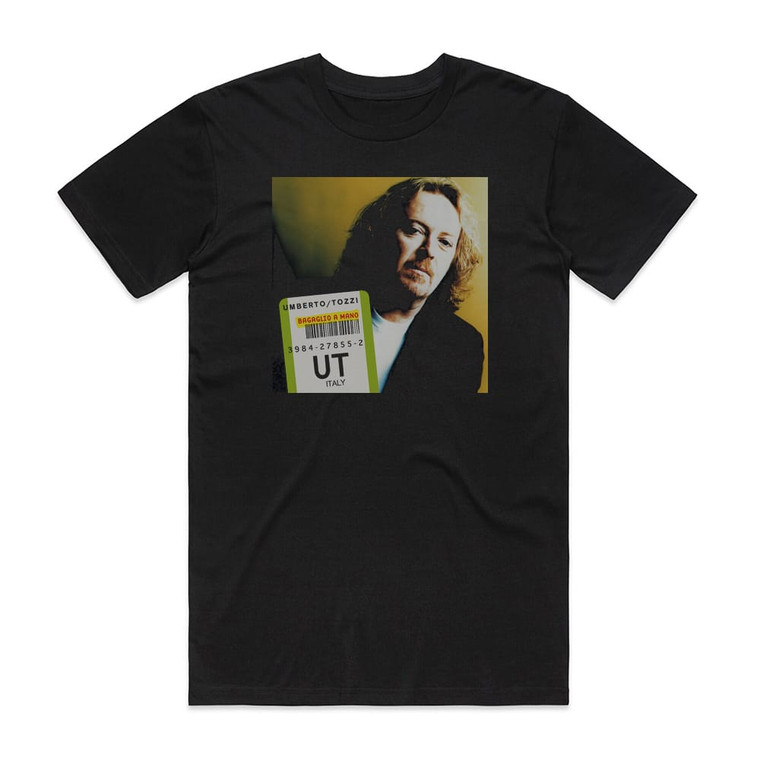 Umberto Tozzi Bagaglio A Mano Album Cover T-Shirt Black