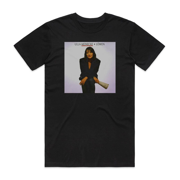 Ulla Meinecke Lwen Album Cover T-Shirt Black