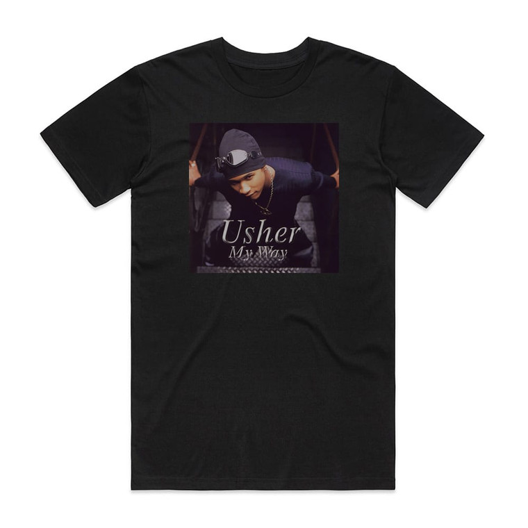 Usher My Way Album Cover T-Shirt Black