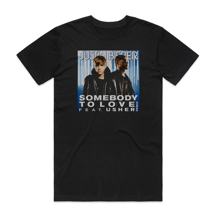 Usher Somebody To Love Remix Album Cover T-Shirt Black