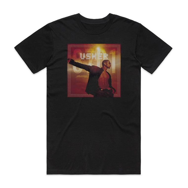 Usher 8701 Album Cover T-Shirt Black