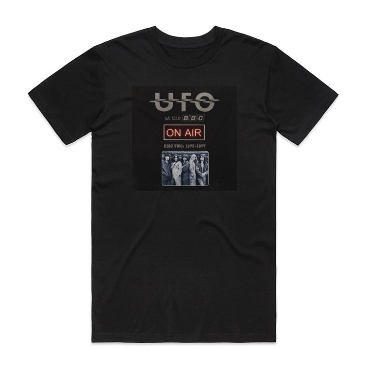 UFO At The Bbc On Air 1974 1985 6 Album Cover T-Shirt Black