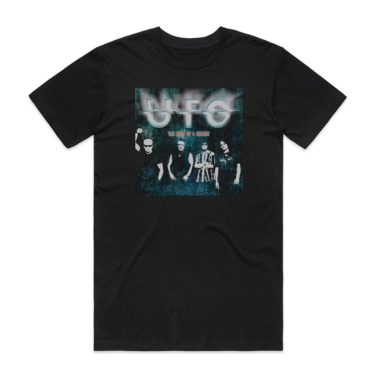 UFO The Best Of A Decade Album Cover T-Shirt Black