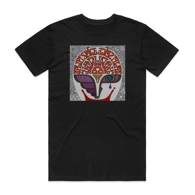 UPLIFT SPICE Omega Rhythm Album Cover T-Shirt Black