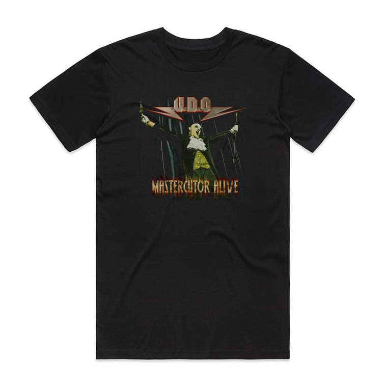 UDOO Mastercutor Alive Album Cover T-Shirt Black