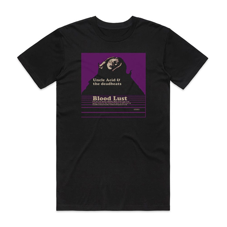 Uncle Acid and The Deadbeats Blood Lust 1 Album Cover T-Shirt Black