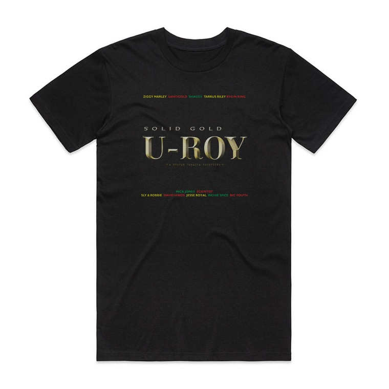 U-Roy Solid Gold Album Cover T-Shirt Black
