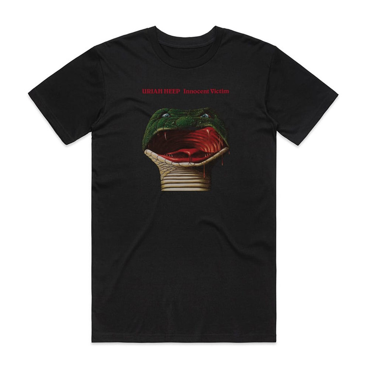 Uriah Heep Innocent Victim 1 Album Cover T-Shirt Black