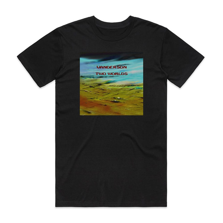 Vanderson Two Worlds Album Cover T-Shirt Black Vanderson Two Worlds Album Cover T-Shirt Black