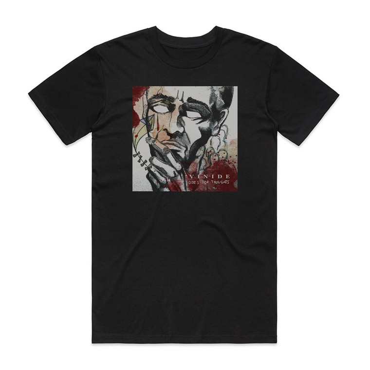 Vinide Odes For Thoughts Album Cover T-Shirt Black