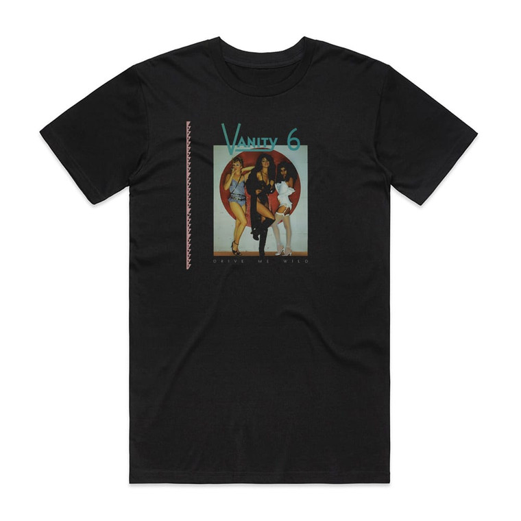 Vanity 6 Drive Me Wild Album Cover T-Shirt Black