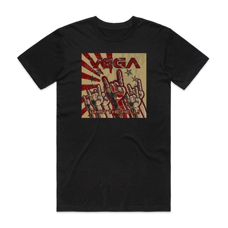 Vega What The Hell Album Cover T-Shirt Black