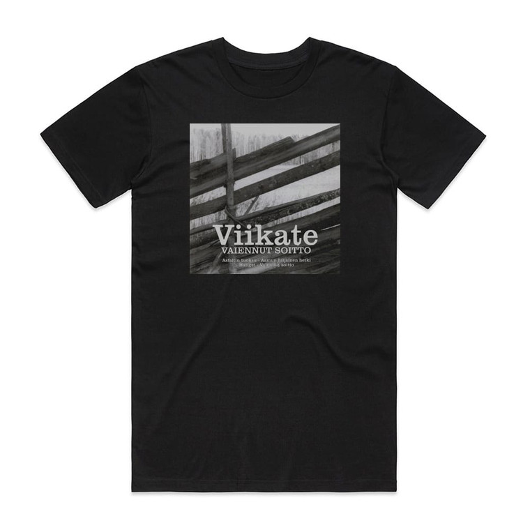Viikate Vaiennut Soitto Album Cover T-Shirt Black