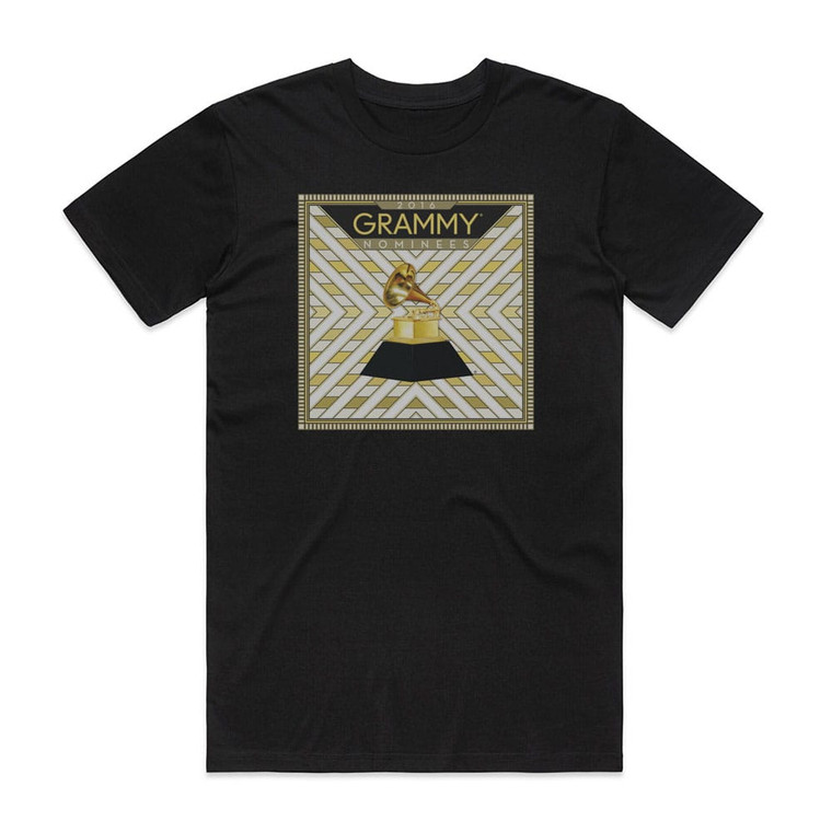 Various Artists 2016 Grammy Nominees Album Cover T-Shirt Black