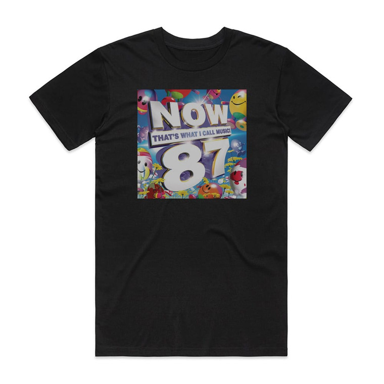 Various Artists Now Thats What I Call Music 87 Album Cover T-Shirt Black