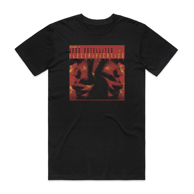 Various Artists Jazz Satellites Volume 1 Electrification Album Cover T-Shirt Black