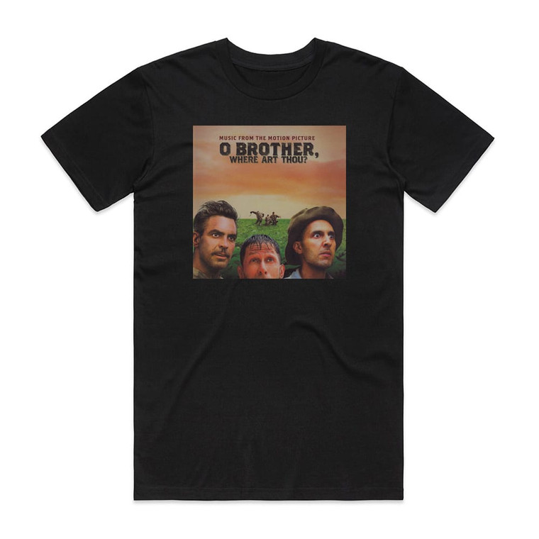 Various Artists O Brother Where Art Thou Album Cover T-Shirt Black
