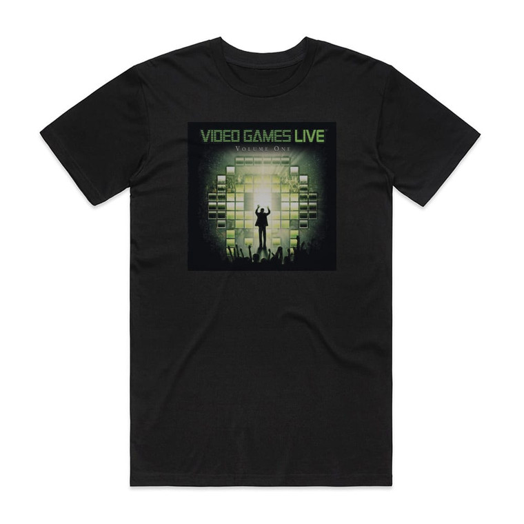 Various Artists Video Games Live Volume One Album Cover T-Shirt Black