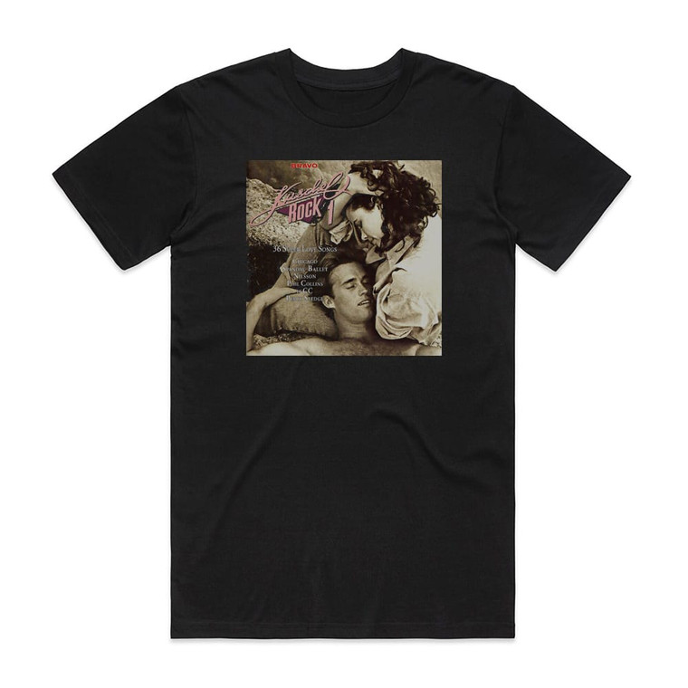 Various Artists Kuschelrock 1 Album Cover T-Shirt Black
