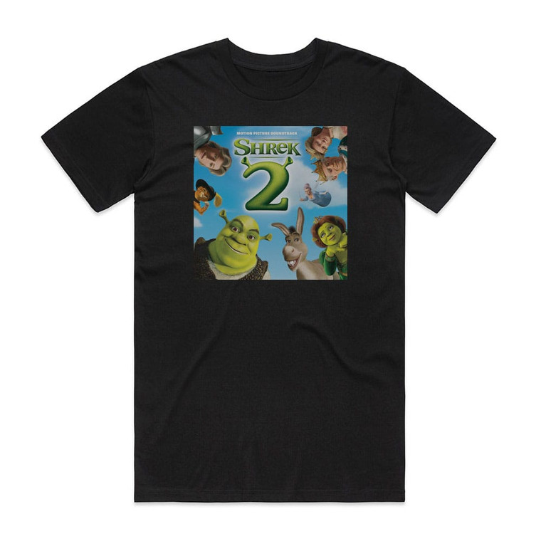 Various Artists Shrek 2 Album Cover T-Shirt Black