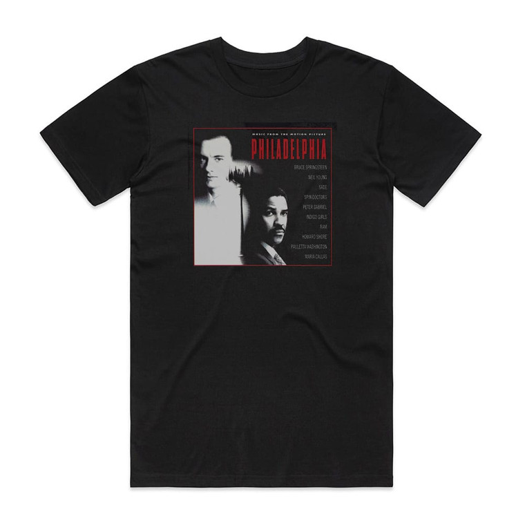 Various Artists Philadelphia Album Cover T-Shirt Black