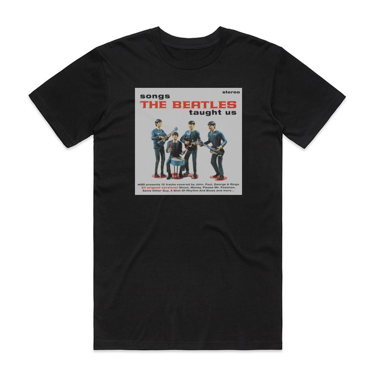 Various Artists Mojo Presents Songs The Beatles Taught Us Album Cover T-Shirt Black