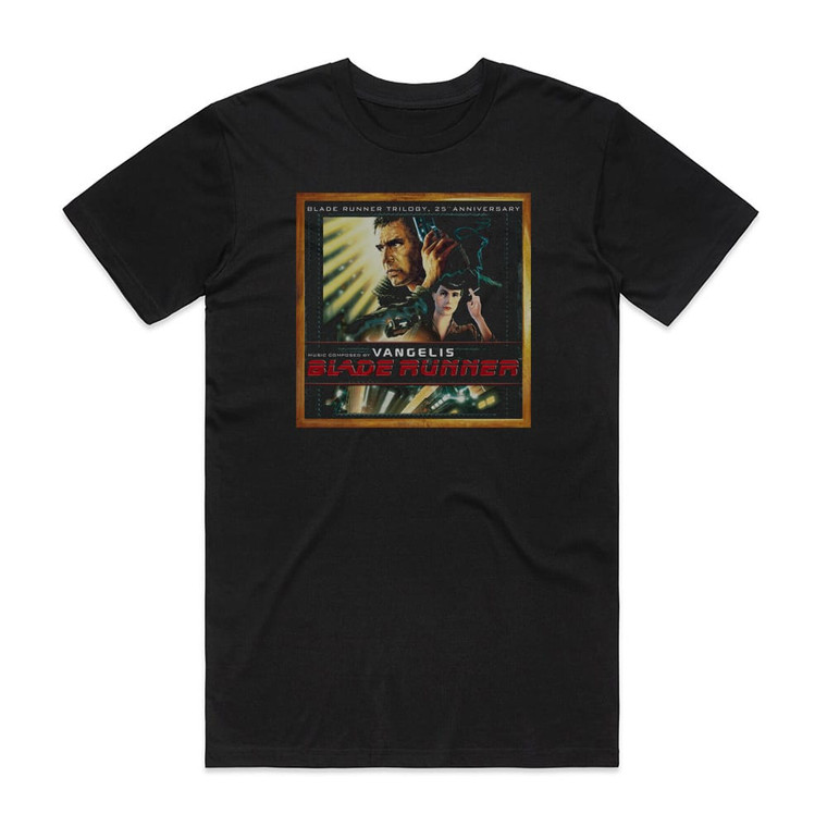 Vangelis Blade Runner 2 Album Cover T-Shirt Black Vangelis Blade Runner 2 Album Cover T-Shirt Black