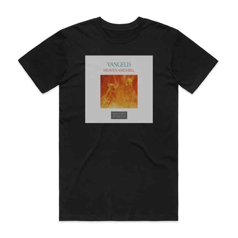 Vangelis Heaven And Hell 1 Album Cover T-Shirt Black