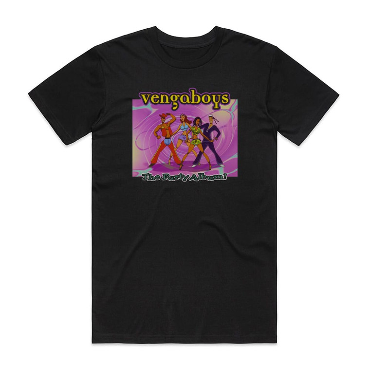 Vengaboys The Party Album 1 Album Cover T-Shirt Black