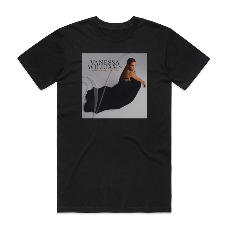 Vanessa Williams The Real Thing Album Cover T-Shirt Black