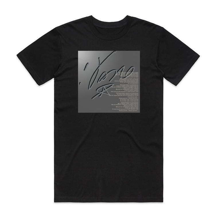 Vasco Rossi Senza Parole Album Cover T-Shirt Black