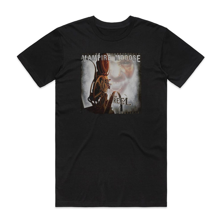 Vampire Mooose The Reel Album Cover T-Shirt Black