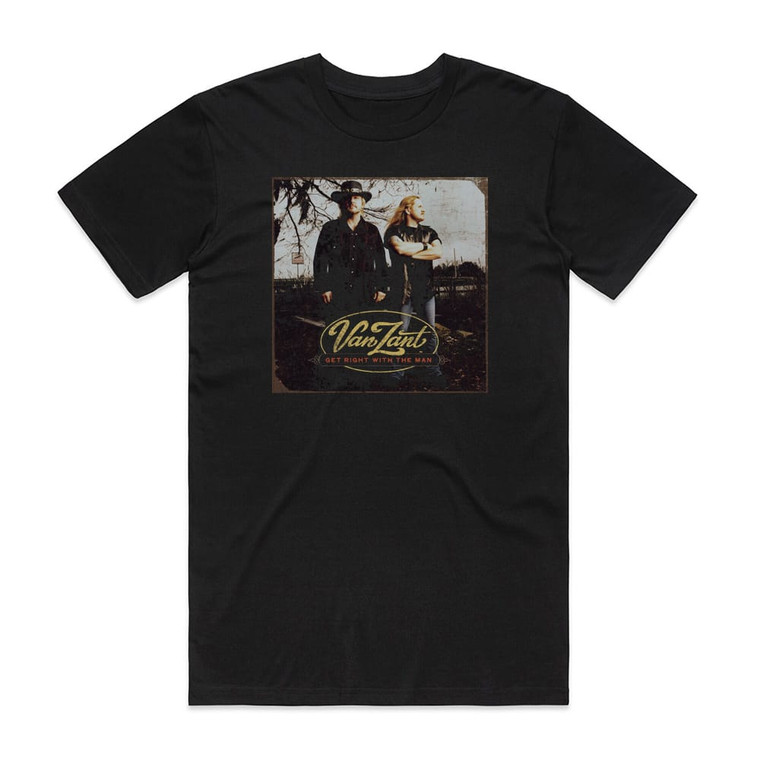 Van Zant Get Right With The Man Album Cover T-Shirt Black