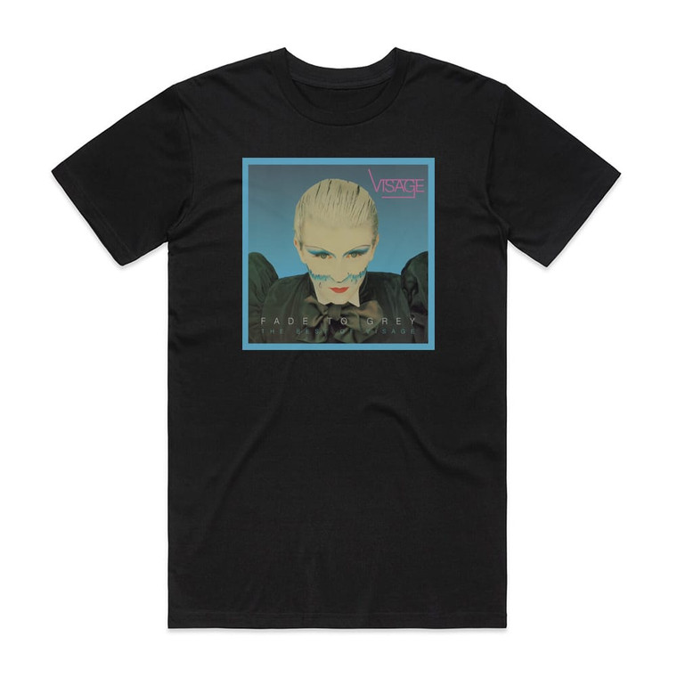 Visage Fade To Grey The Best Of Visage Album Cover T-Shirt Black