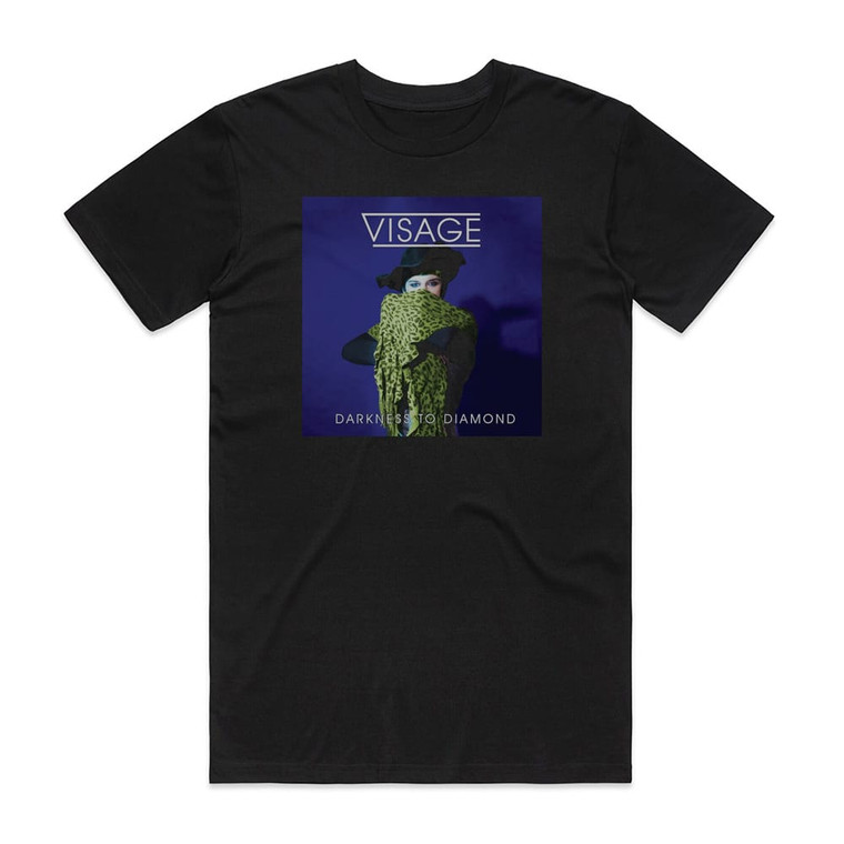 Visage Darkness To Diamond Album Cover T-Shirt Black